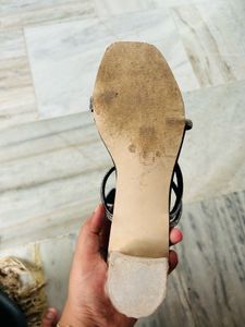 Sparkling Block Heels Mules