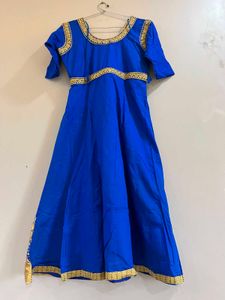 Royal Blue Embroidered gown