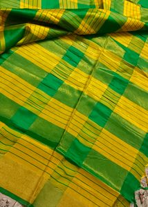 Green Nd Yellow Silk Saree