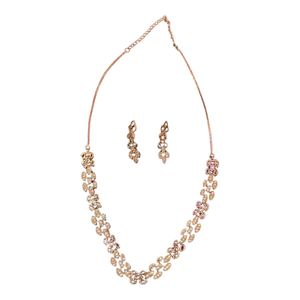 Rose Gold Necklace and Earring set