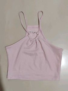 Sparkly Halter Neck Crop Top