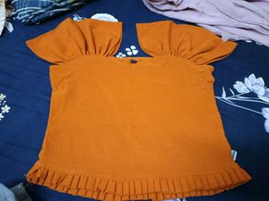 New Orange Crop Top