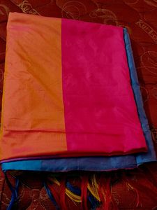 Vibrant Color Block Saree