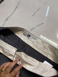 Women's Grey Wide-Leg Trousers