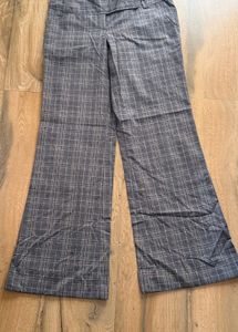 Plaid Wide Leg Pants