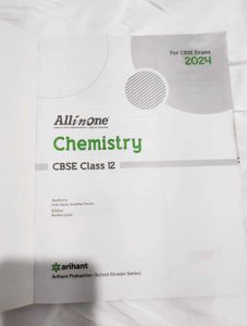 Arihant All in One Chemistry CBSE Class 12