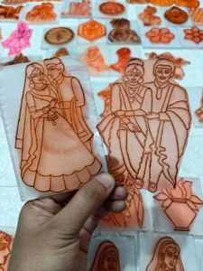 Bridal Couple Mehendi Stencil pack of 2 💯