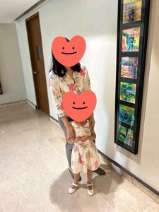 1) Mother-Daughter twin combo dress