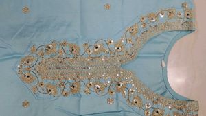 Elegant Embroidered Teal Kurti Set