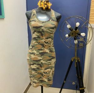 Camouflage Tank Dress