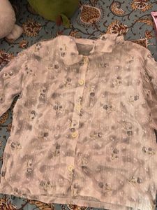 Vintage Floral Button-Up Blouse