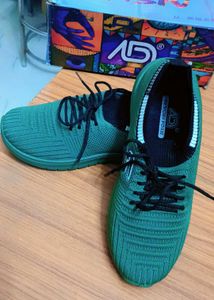 Green Casual Shoes