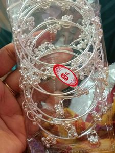 Elegant Silver Bangles