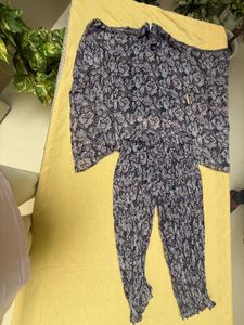 Women's Floral Pleated Jumpsuit