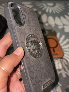 Stylish Lion Emblem iPhone 16 Case