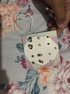 Chic Hoop and Stud Earring Set