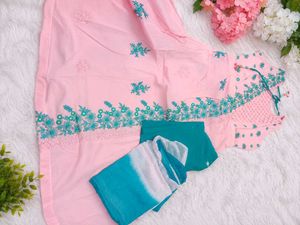 new pink embroidered Kurta Set