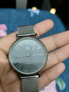 Classic silver Mesh Strap Watch