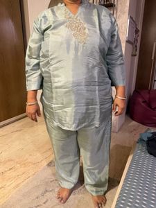 Elegant Light Blue Kurta Set