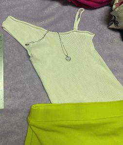 Ribbed Tank Top &amp; Skirt Set32-34