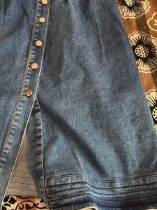 Denim Shirt Dress with Pockets