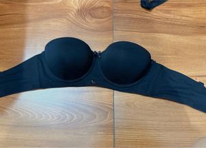 Black Strapless Push-Up Bra