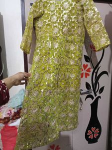 Elegant Olive Green Kurta Set with Jacket