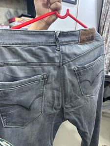 Grey Wash Denim Jeans