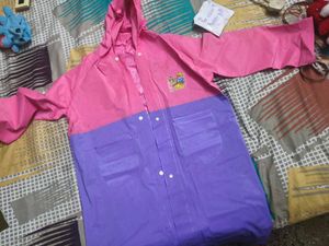 Cute Pink &amp; Purple Raincoat for 5-7 years