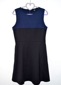 Chic Two-Tone Sleeveless Dress