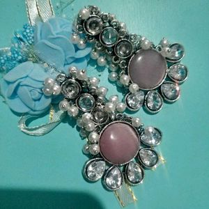 Statement Earrings with Pearls