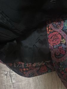 Vintage Floral Double-Breasted Blazer