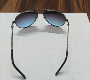 Aviator Sunglasses with Blue Gradient Lenses