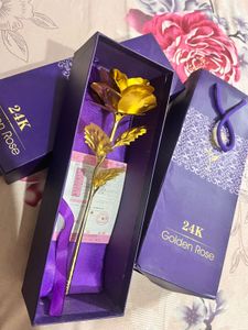 24K Golden Rose - Forever in Bloom