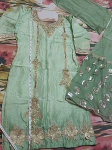 Elegant Mint Green Kurta Set