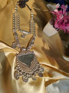 Oxidised Long Necklace