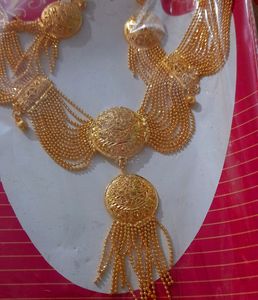 gold plated party wear ✨️heavy  necklace