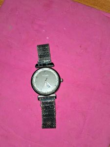 TOMI Silver-Tone Mesh Watch
