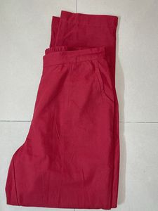 Women Mid-Rise Cotton Trouser