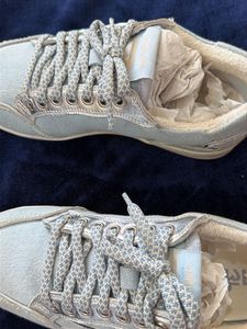Stylish Silver Sneakers denim gully labs