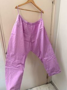 Purple Kurta Set with Salwar(plus size)