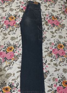 Dark Wash Cargo Jeans