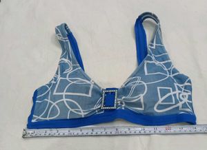 Stylish Blue🔥 Pattern Bikini Top