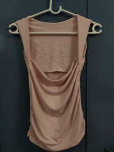 Pink Backless Top