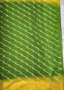 🌼 Stylish Yellow-Green Sequin Saree with Blouse