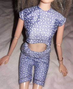 Top and pant Barbie doll dress handmade