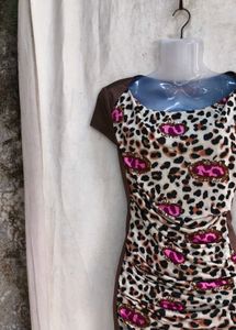Leopard Print Bodycon Mini Dress