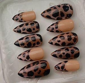 Handmade Leopard Print Press On Nails