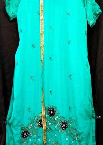 Kurti Fancy Bridal Jarkan stone Embroidery work