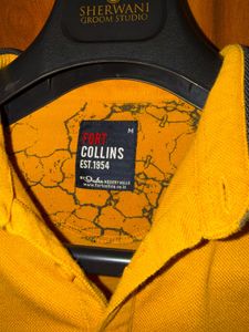 Fort Collins Men's Yellow Polo T-Shirt | Size Medi